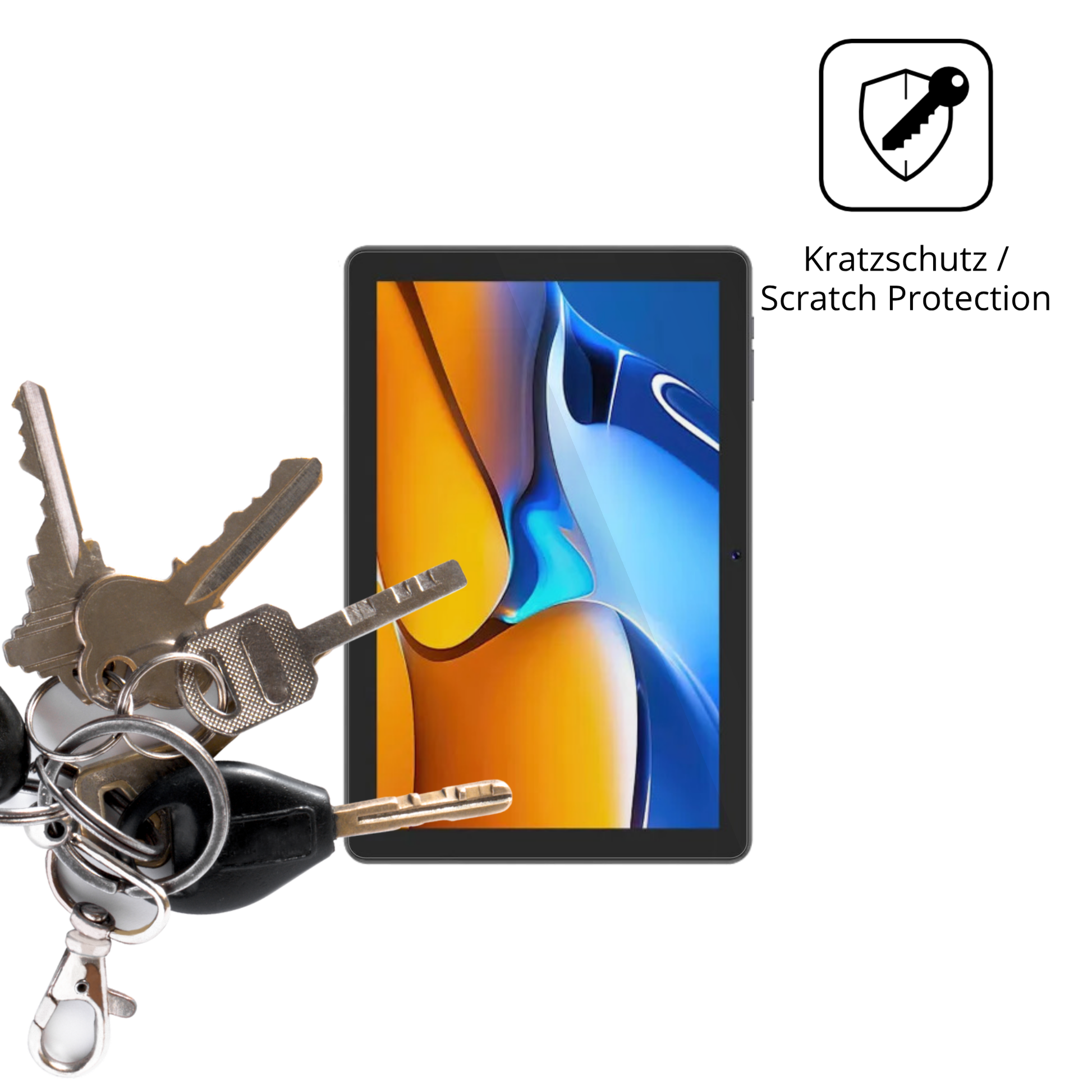 Schutz gegen Kratzer auf dem Digma Z10 Glas durch Schlüssel oder Ähnliches