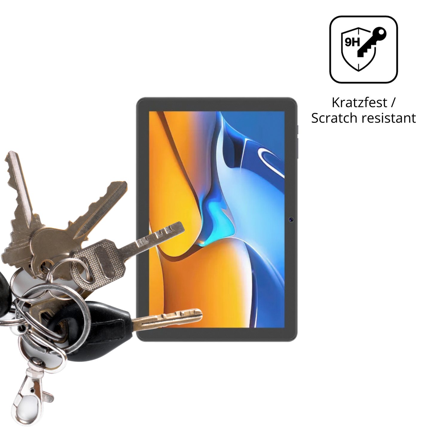 dipos Displayschutz für Digma Z10, mattierte Oberfläche, robuste Festigkeit und perfekte Passform