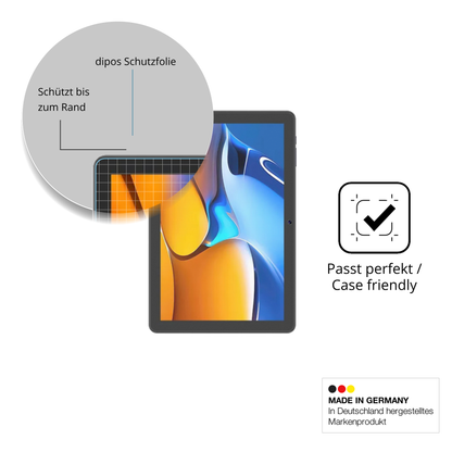 Schutzglasfolie mit optimaler Passform, zur Verwendung mit Hüllen geeignet