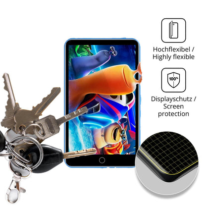 dipos Displayschutz für Diofox M8 MP3-Player, transparente Oberfläche, geringe Dicke und perfekte Passform