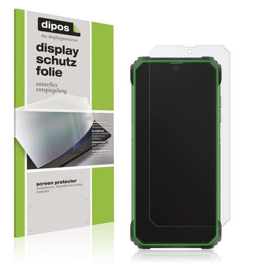 Matte Displayschutzfolie von dipos passend für Blackview BV8800, präziser Zuschnitt und blasenfrei montiert