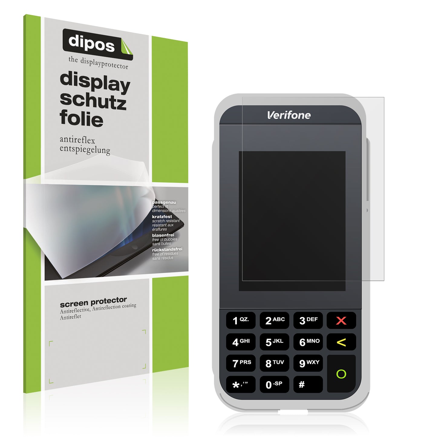 4x Schutzfolie matt für Verifone e285 Display-Schutzfolie