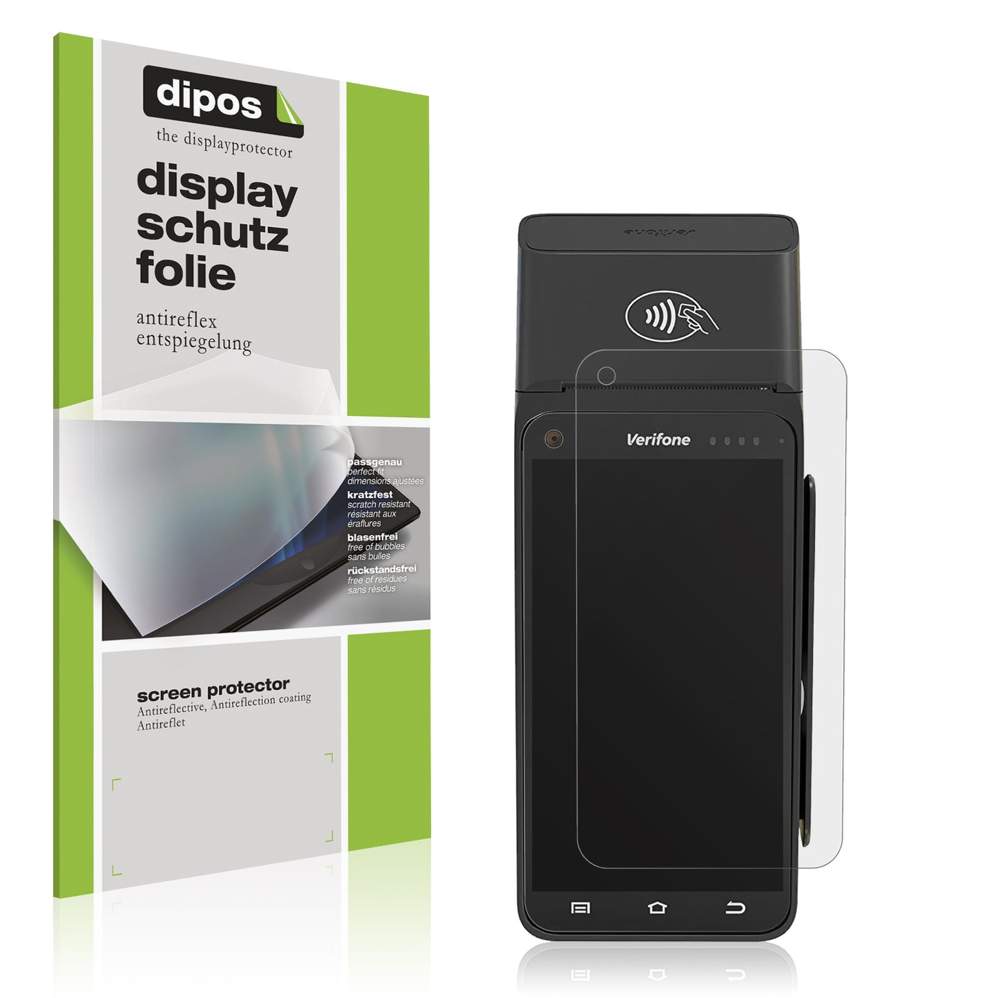 4x Schutzfolie matt für Verifone T650p Display-Schutzfolie