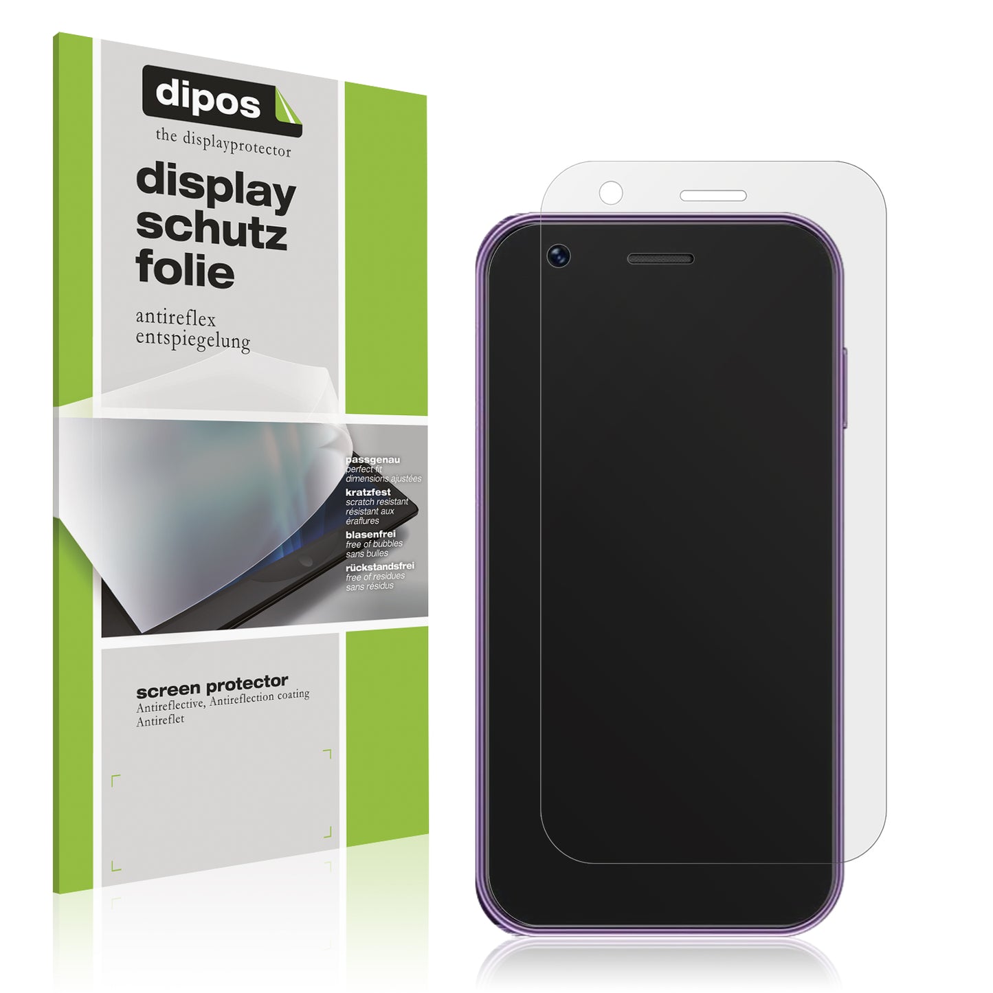 4x Schutzfolie matt für SOYES XS16 Mini Smartphone Display-Schutzfolie