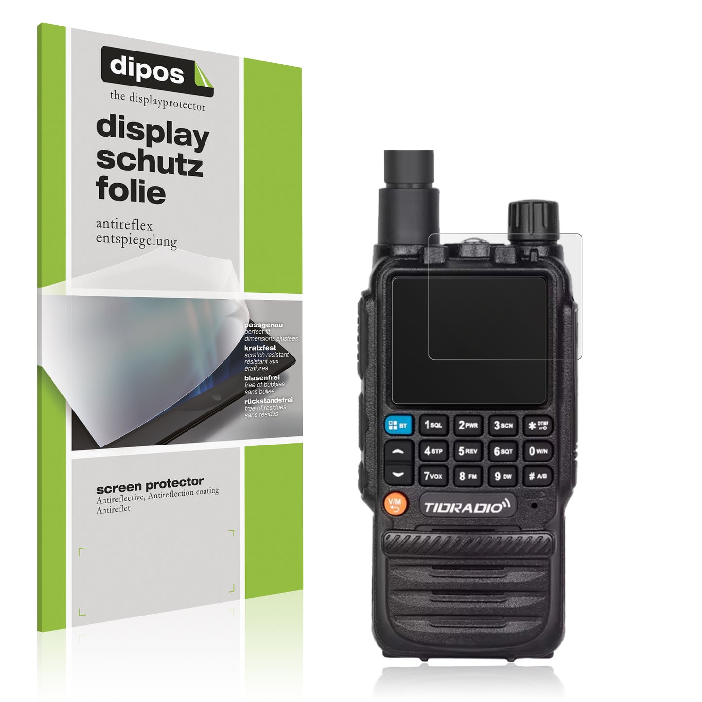 4x Schutzfolie matt für Tidradio TD-H3 Display-Schutzfolie