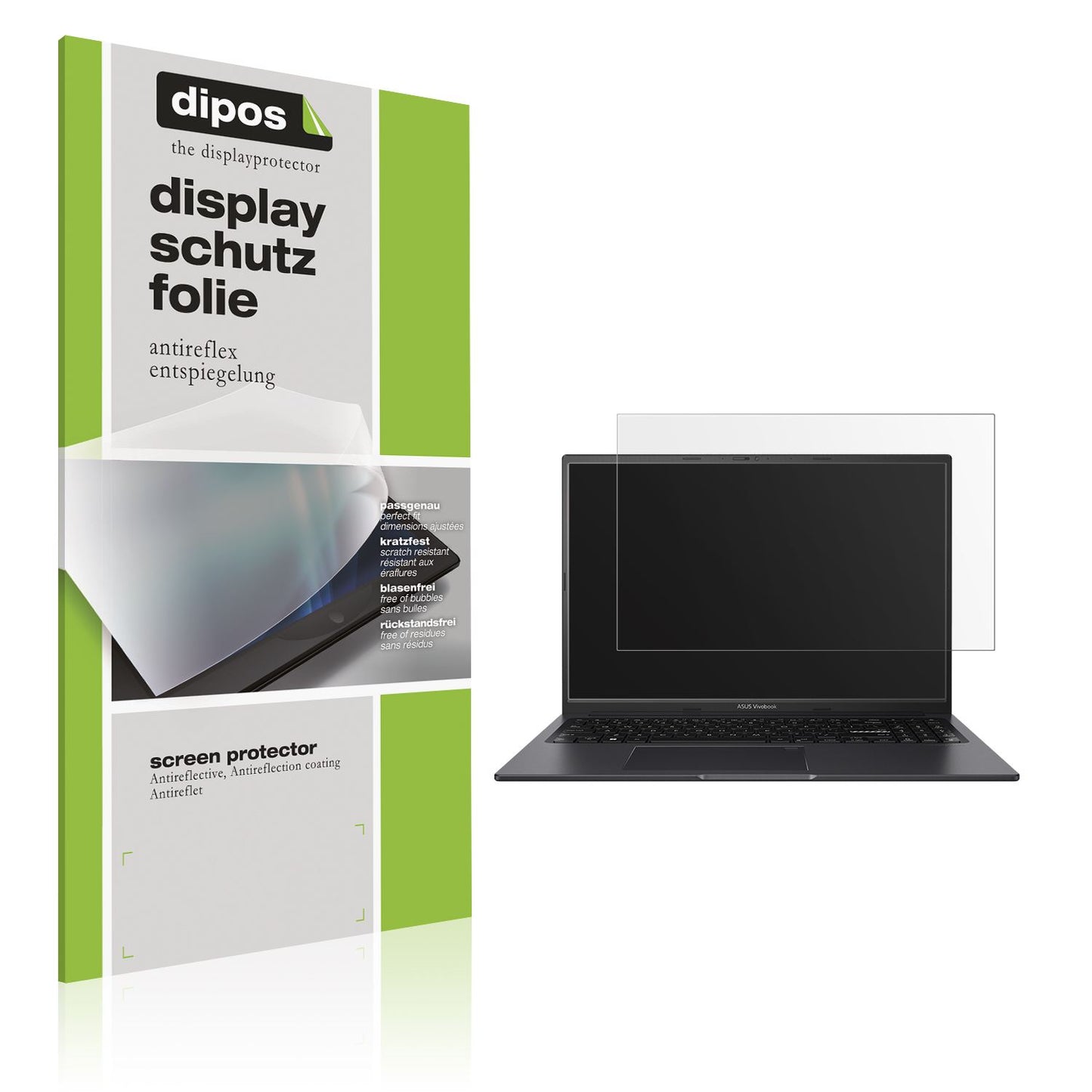 2x Schutzfolie matt für Asus VivoBook 16X OLED M3604 Display-Schutzfolie