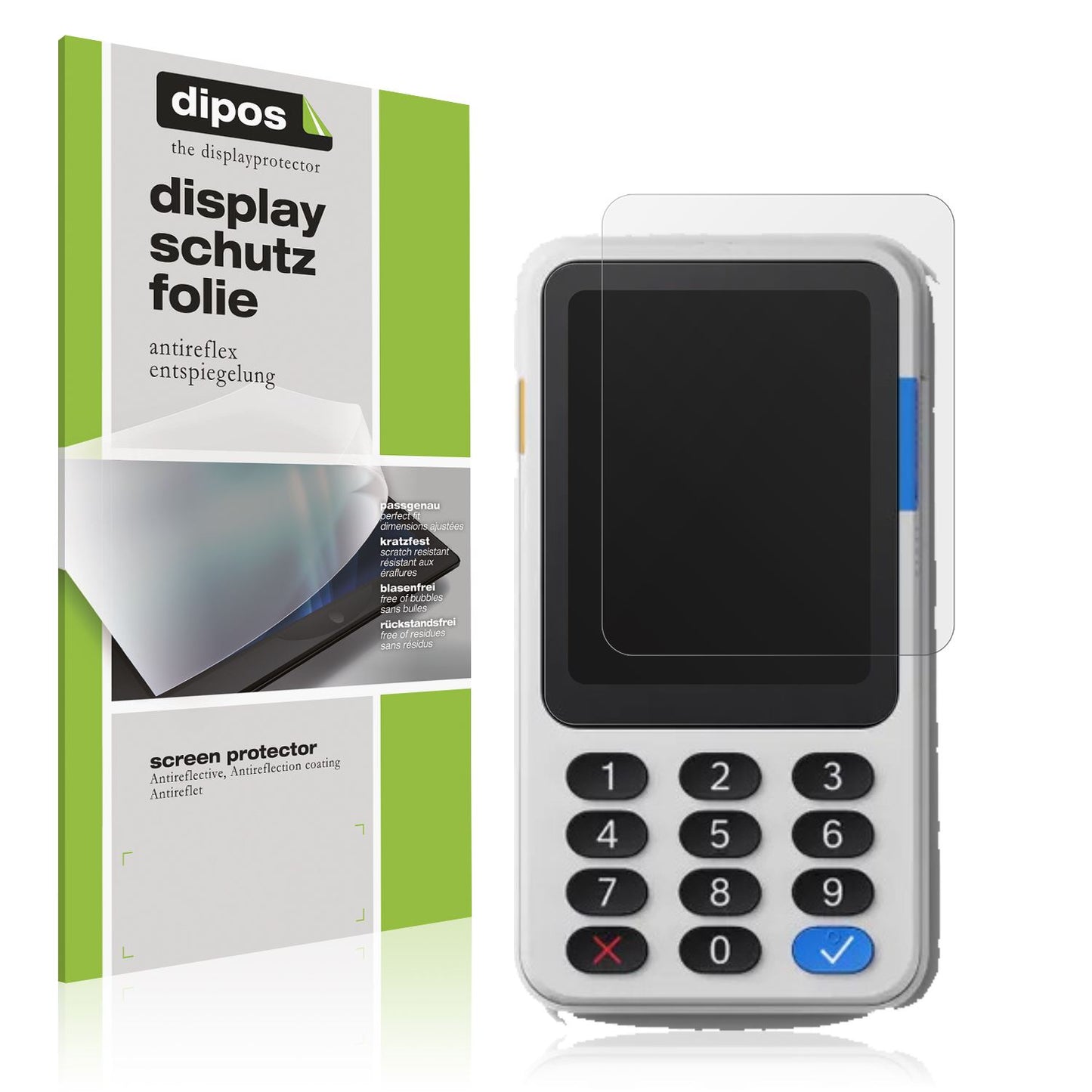 4x Schutzfolie matt für Zettle by Paypal Reader Display-Schutzfolie
