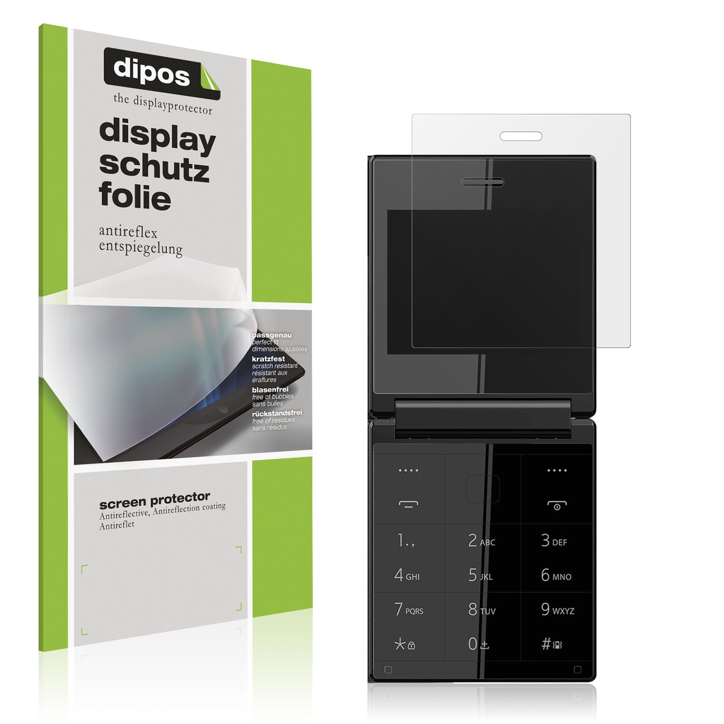 4x Schutzfolie matt für Itel Flip One Display-Schutzfolie