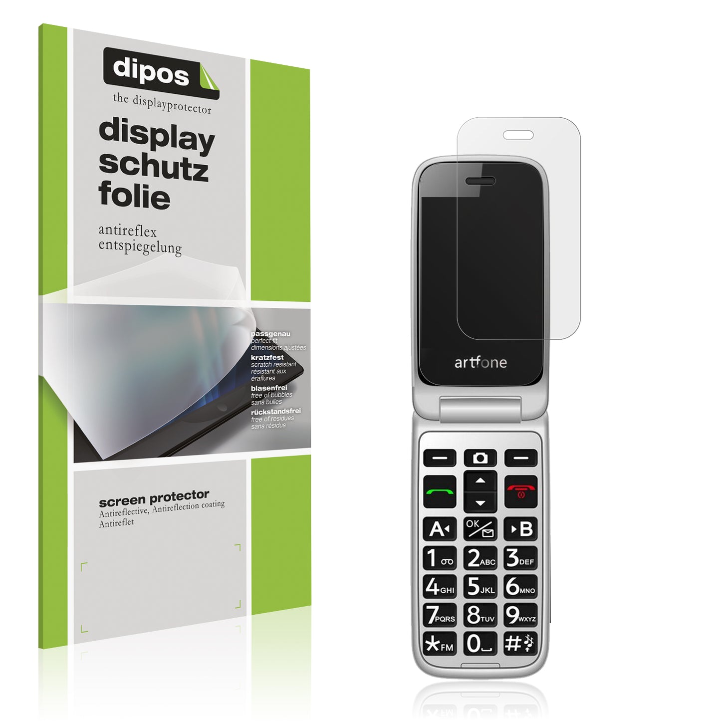 4x Schutzfolie matt für Artfone G3 4G Display-Schutzfolie