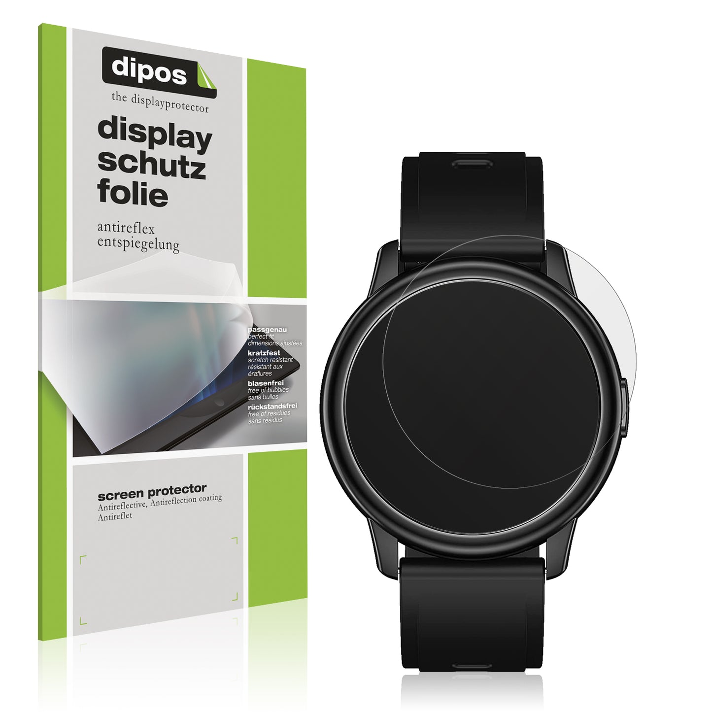1x Schutzfolie matt für Cillso 1,3 Zoll Smartwatch Display-Schutzfolie