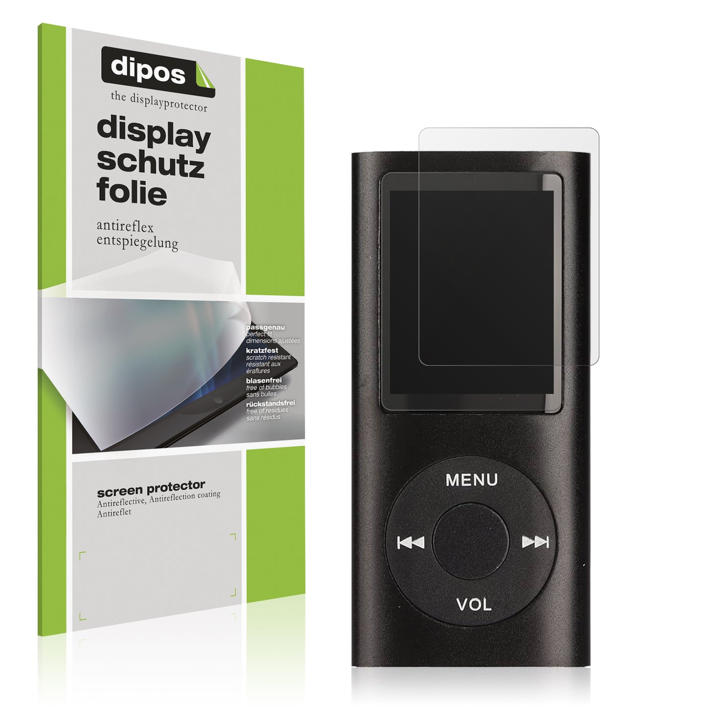 Displayschutzfolie passend für Gleisa 1.8 Zoll MP-3 Player Spieler