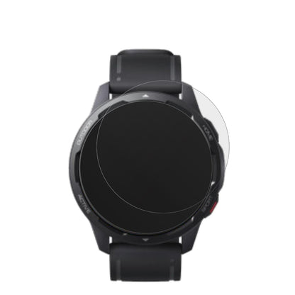 XiaomiWatch S1 Active mit aufgebrachter dipos Displayschutzfolie, die lästige Fingerabdrücke minimiert