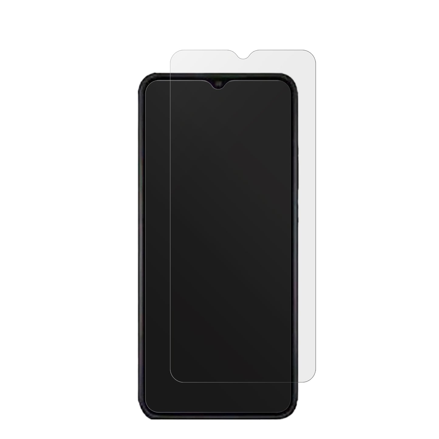 InfinixHot 12i mit aufgebrachter dipos Displayschutzfolie, die lästige Fingerabdrücke minimiert