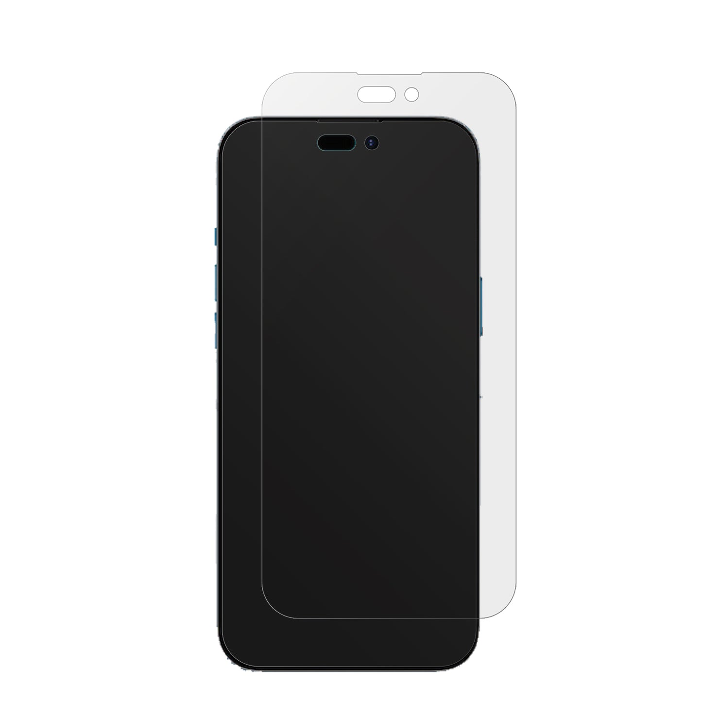 AppleiPhone 14 Pro Max mit aufgebrachter dipos Displayschutzfolie, die lästige Fingerabdrücke minimiert