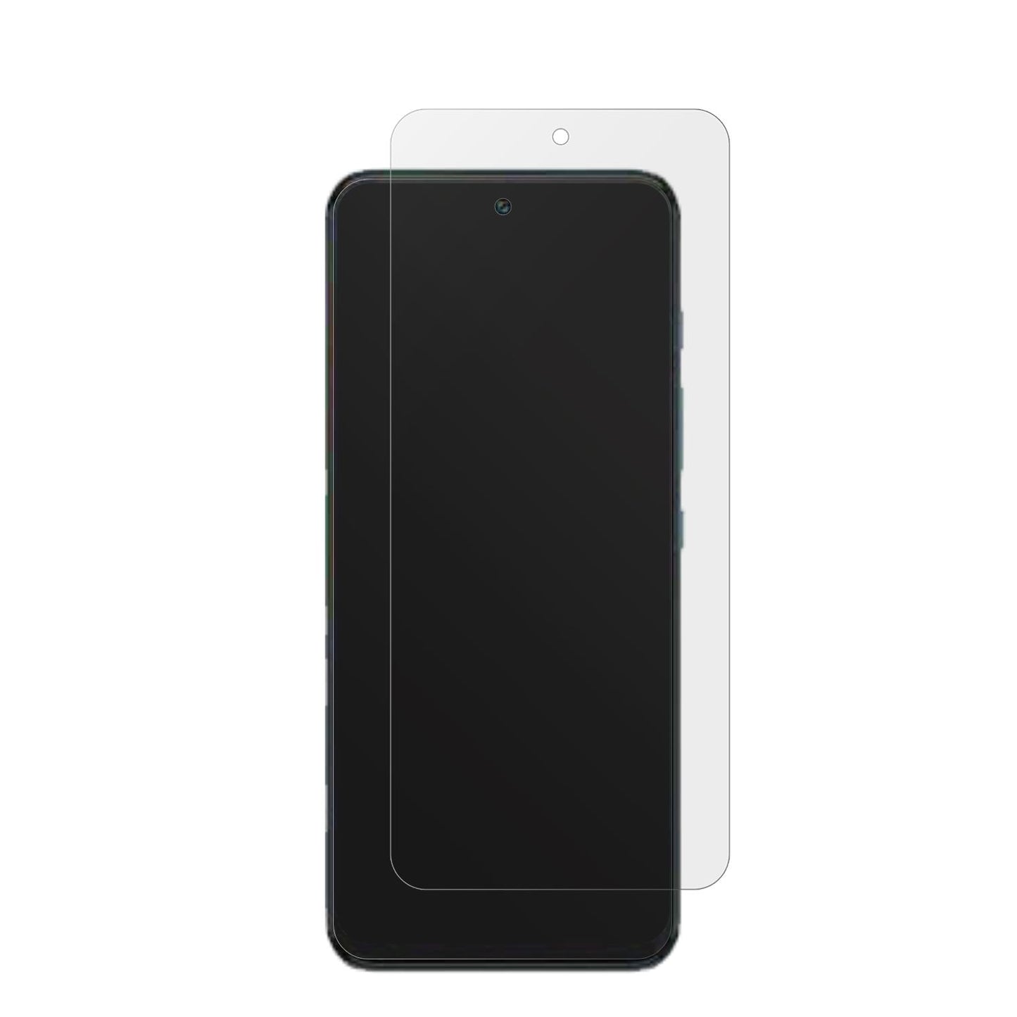 MotorolaMoto G81 5G mit aufgebrachter dipos Displayschutzfolie, die lästige Fingerabdrücke minimiert