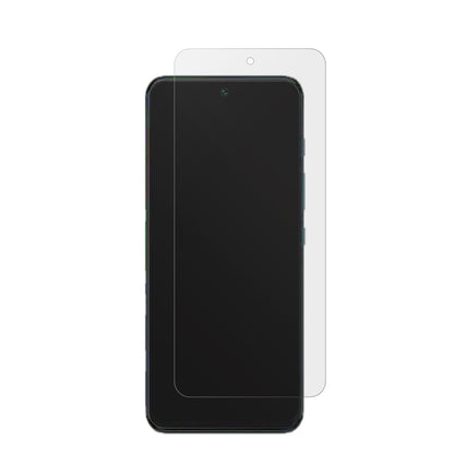 MotorolaMoto G81 5G mit aufgebrachter dipos Displayschutzfolie, die lästige Fingerabdrücke minimiert