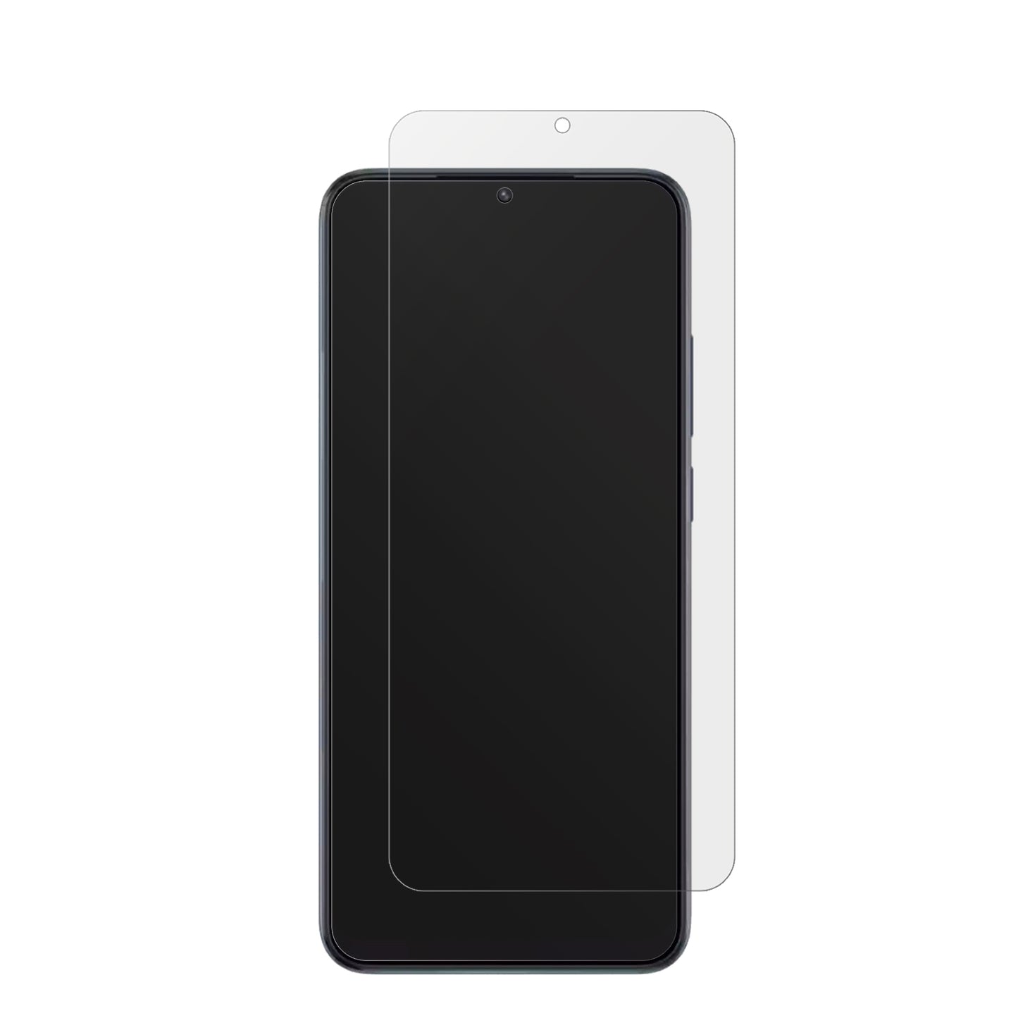 XiaomiPoco C50 mit aufgebrachter dipos Displayschutzfolie, die lästige Fingerabdrücke minimiert