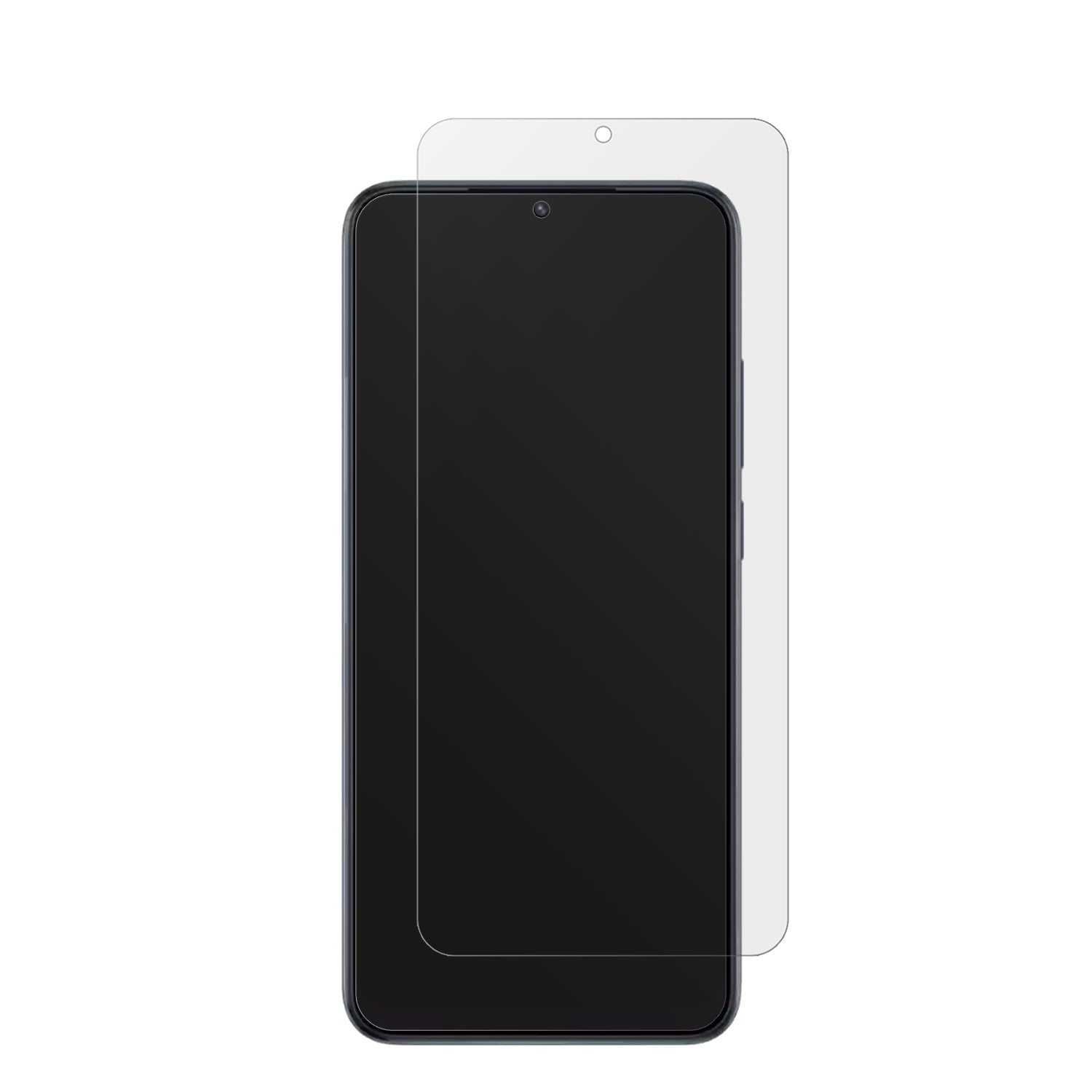 XiaomiPoco C50 mit aufgebrachter dipos Displayschutzfolie, die lästige Fingerabdrücke minimiert