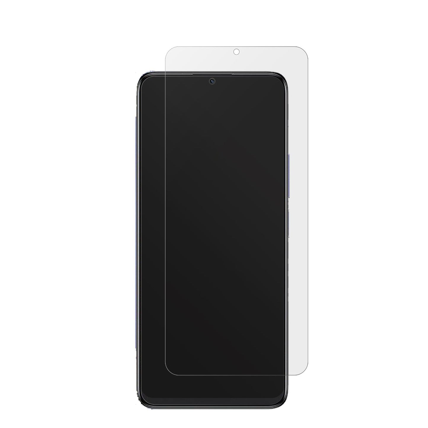 TCL40 SE mit aufgebrachter dipos Displayschutzfolie, die lästige Fingerabdrücke minimiert