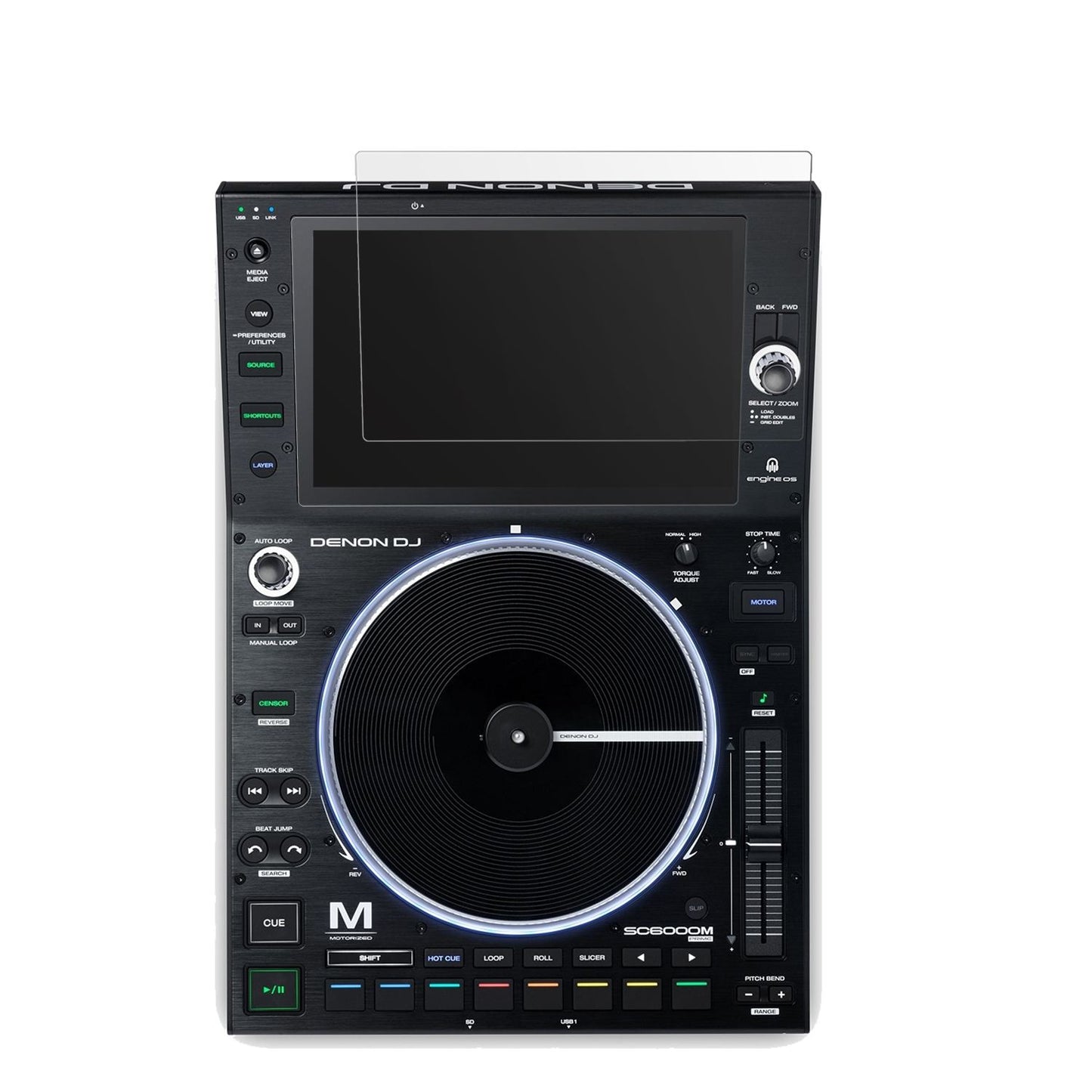 2x Schutzfolie matt für Denon DJ SC6000M Prime Display-Schutzfolie