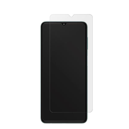 SamsungGalaxy F23 5G mit aufgebrachter dipos Displayschutzfolie, die lästige Fingerabdrücke minimiert