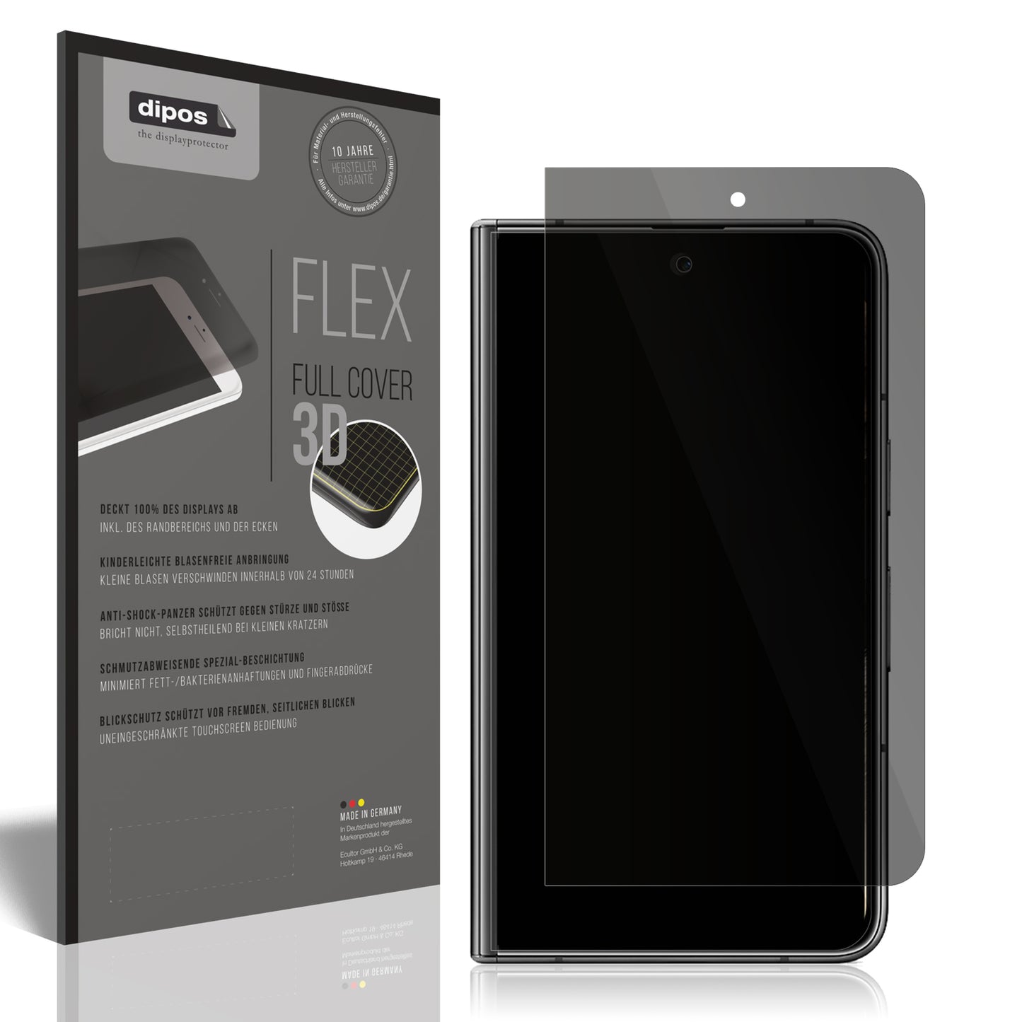 Full Cover Privacy Blickschutzfolie für Google Pixel Fold