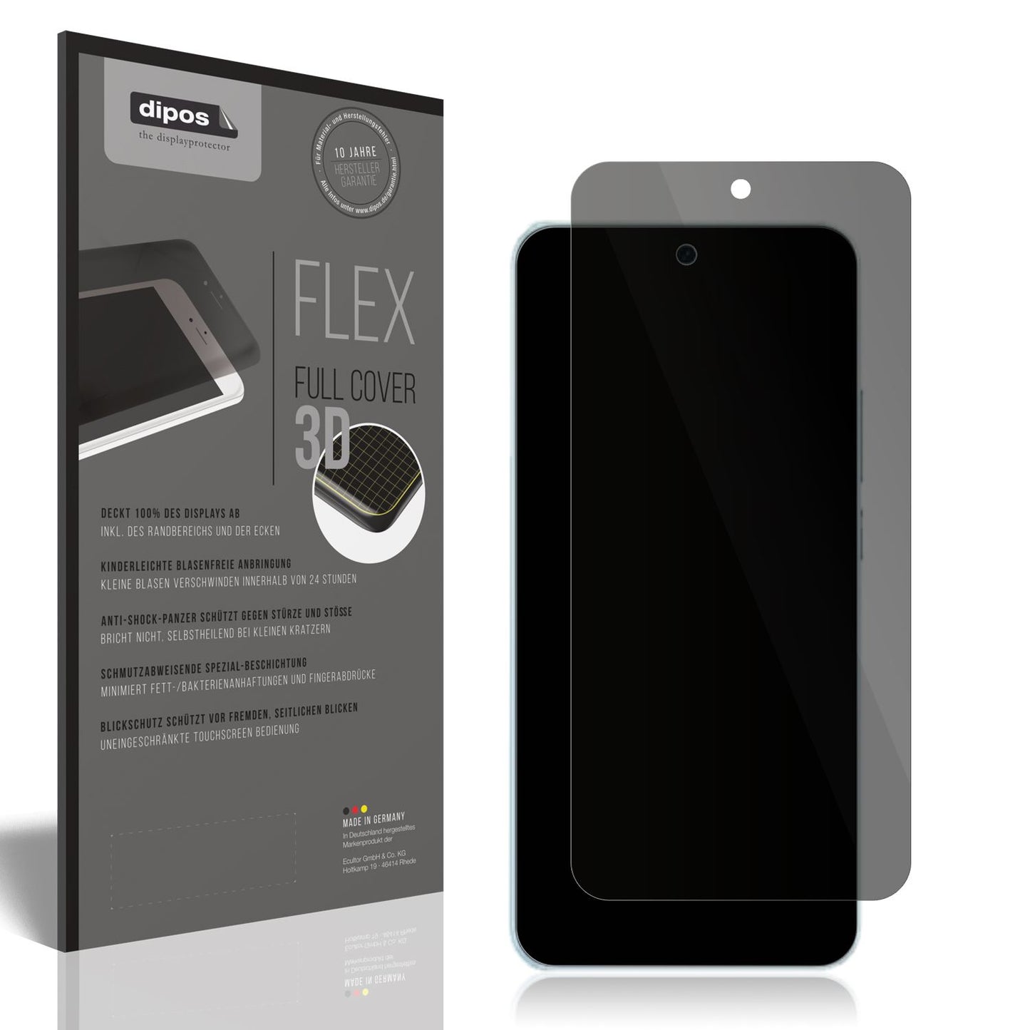 Full Cover Privacy Blickschutzfolie für Vivo V60
