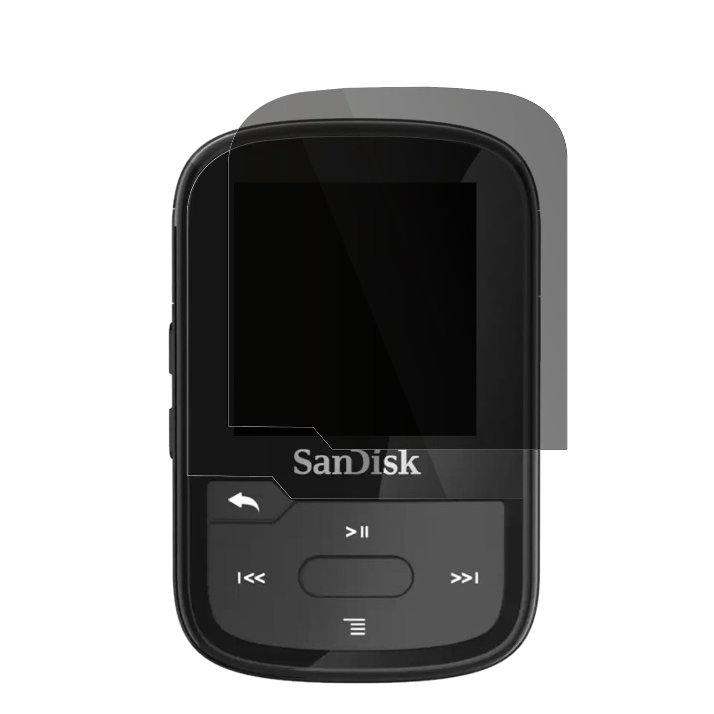 Full Cover Privacy Blickschutzfolie für SanDisk Clip Sport Plus