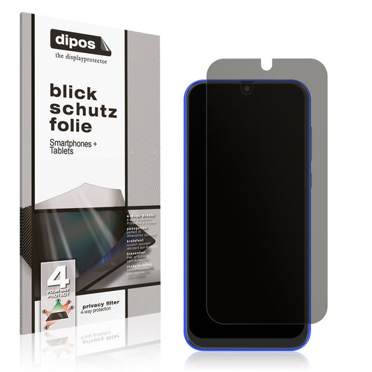 Blickschutzfolie von dipos passend für INOI A62 Lite, präziser Zuschnitt und blasenfrei montiert