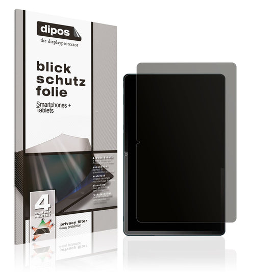 Blickschutzfolie von dipos passend für Motorola Tab G70, präziser Zuschnitt und blasenfrei montiert