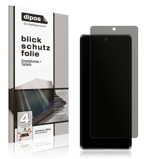 Blickschutzfolie von dipos passend für Huawei Nova 10, präziser Zuschnitt und blasenfrei montiert