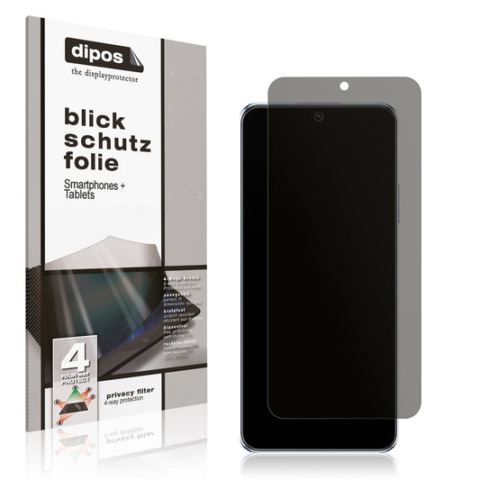 Blickschutzfolie von dipos passend für Huawei Nova Y90, präziser Zuschnitt und blasenfrei montiert