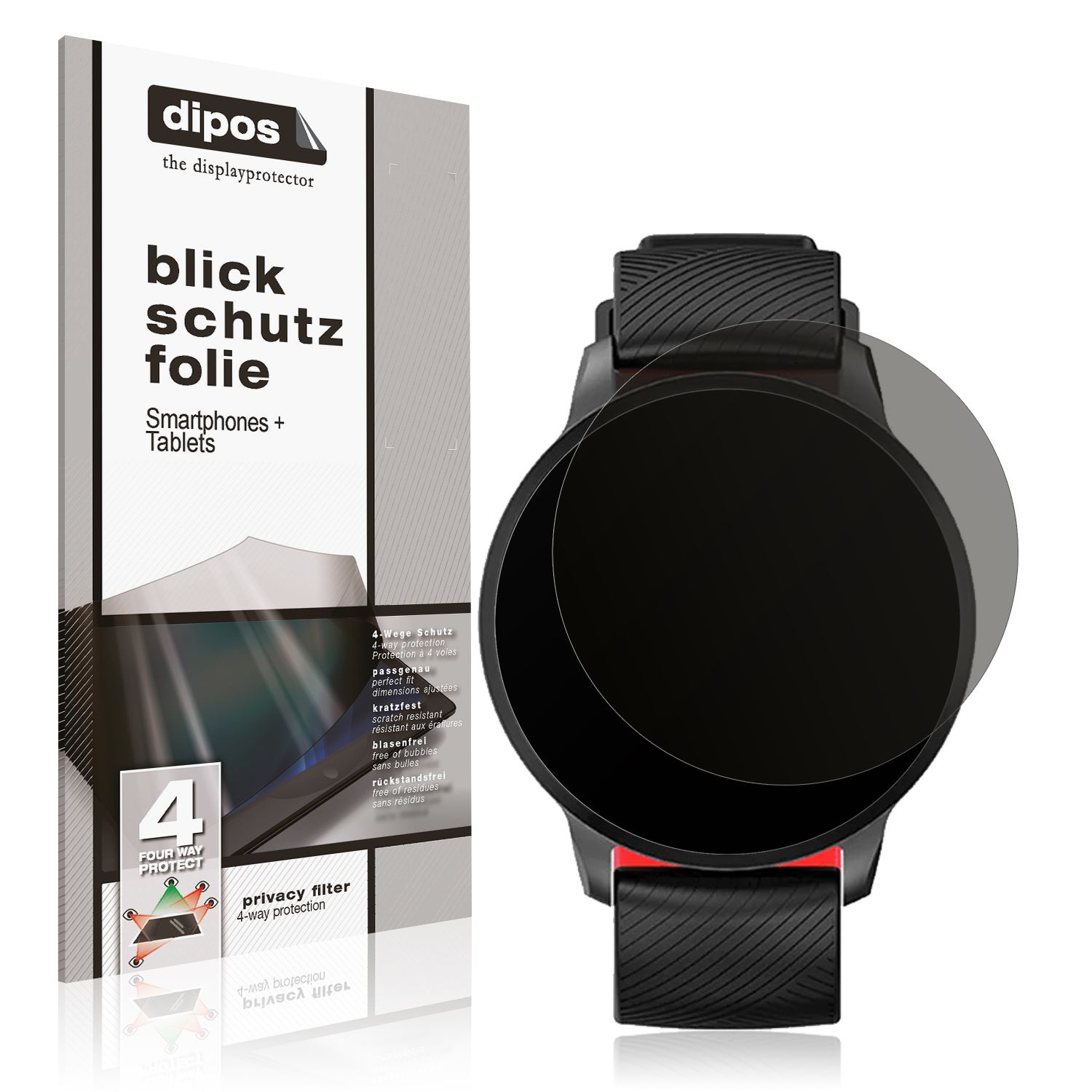 Blickschutzfolie von dipos passend für Havit H1113A, präziser Zuschnitt und blasenfrei montiert