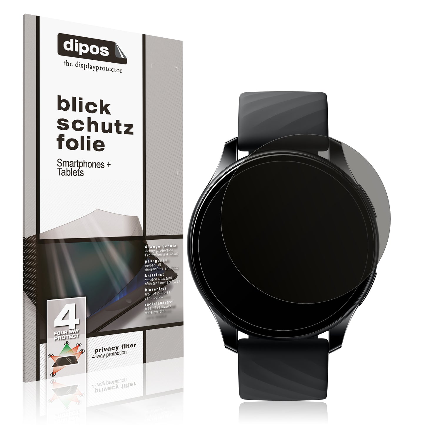 Blickschutzfolie für OnePlus Nord Smartwatch matt Schutzfolie Privacy