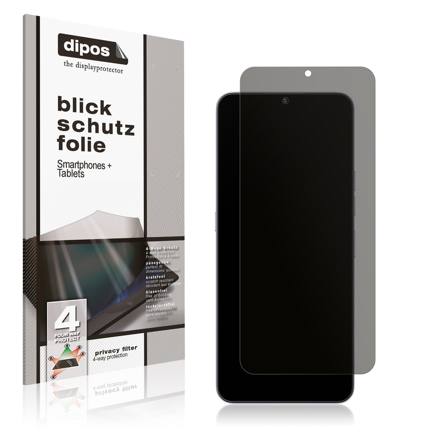 Blickschutzfolie für Umidigi A15C matt Schutzfolie Privacy