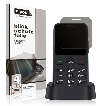 Blickschutzfolie für Alcatel 2020X matt Schutzfolie Privacy