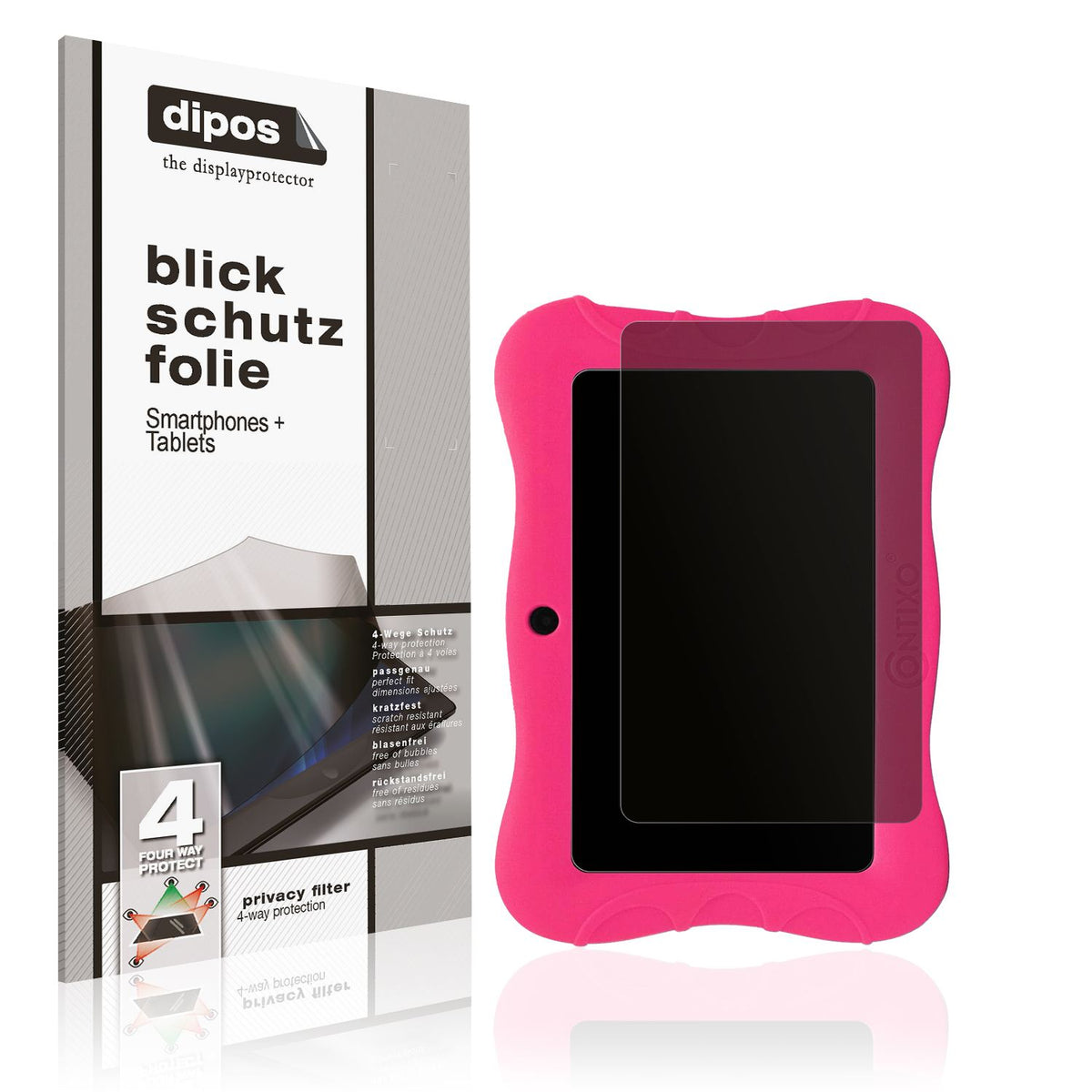 Blickschutzfolie für Contixo V9 7 Zoll matt Schutzfolie Privacy