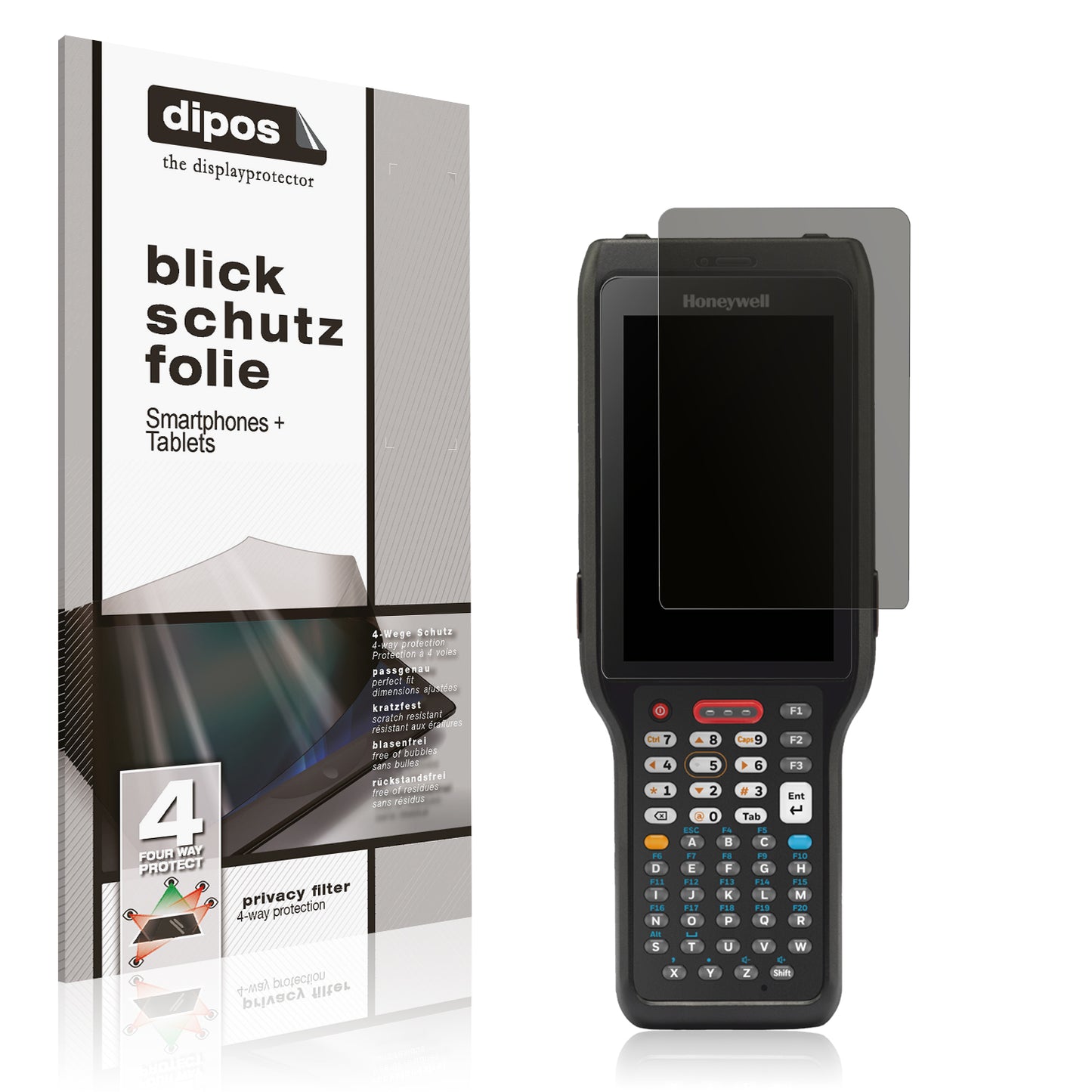 Blickschutzfolie für Honeywell Ck62 matt Schutzfolie Privacy