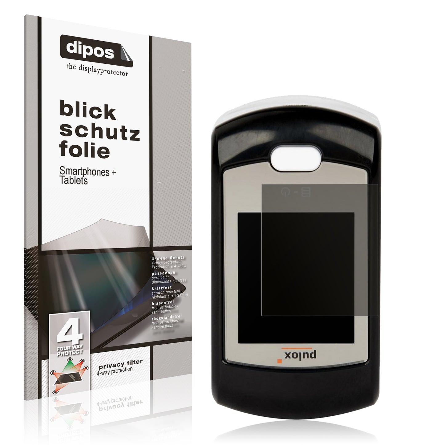 Blickschutzfolie für Pulox PO-200A matt Schutzfolie Privacy