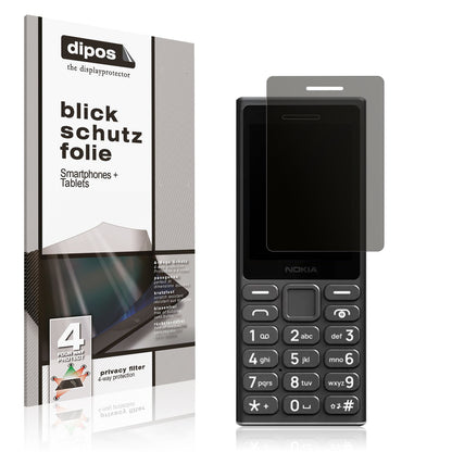 Blickschutzfolie für Nokia 105 2024 matt Schutzfolie Privacy