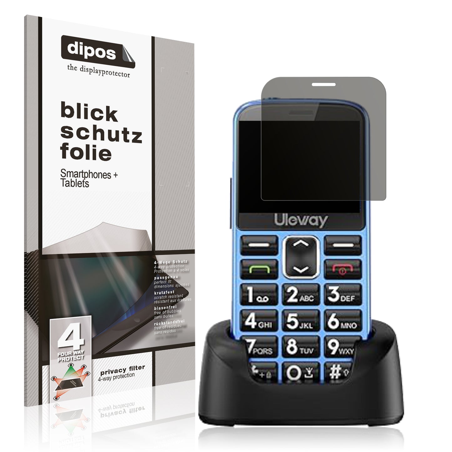 Blickschutzfolie für Uleway Tosaju T2301 matt Schutzfolie Privacy