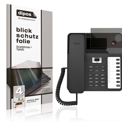 Blickschutzfolie für Gigaset Desk 600 matt Schutzfolie Privacy
