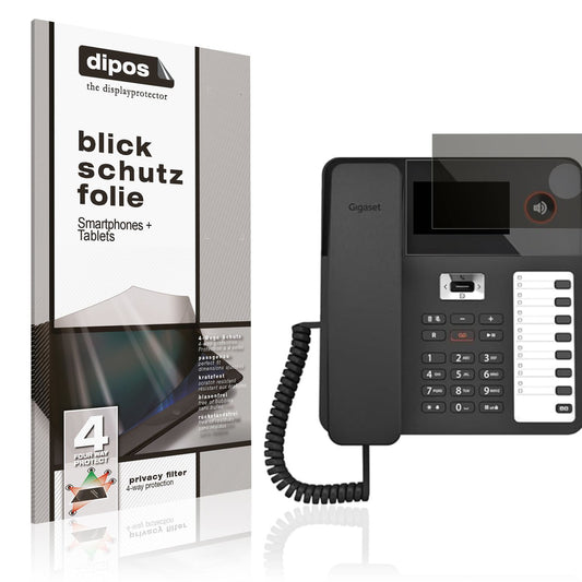 Blickschutzfolie für Gigaset Desk 600 matt Schutzfolie Privacy