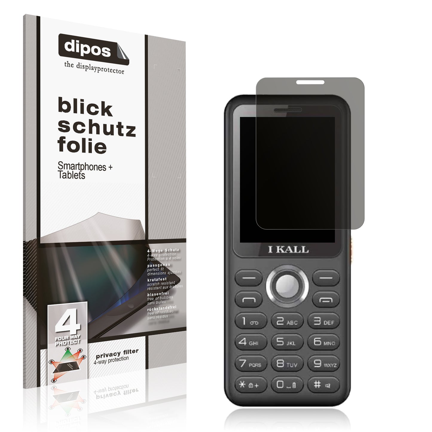 Blickschutzfolie für I Kall I6 matt Schutzfolie Privacy