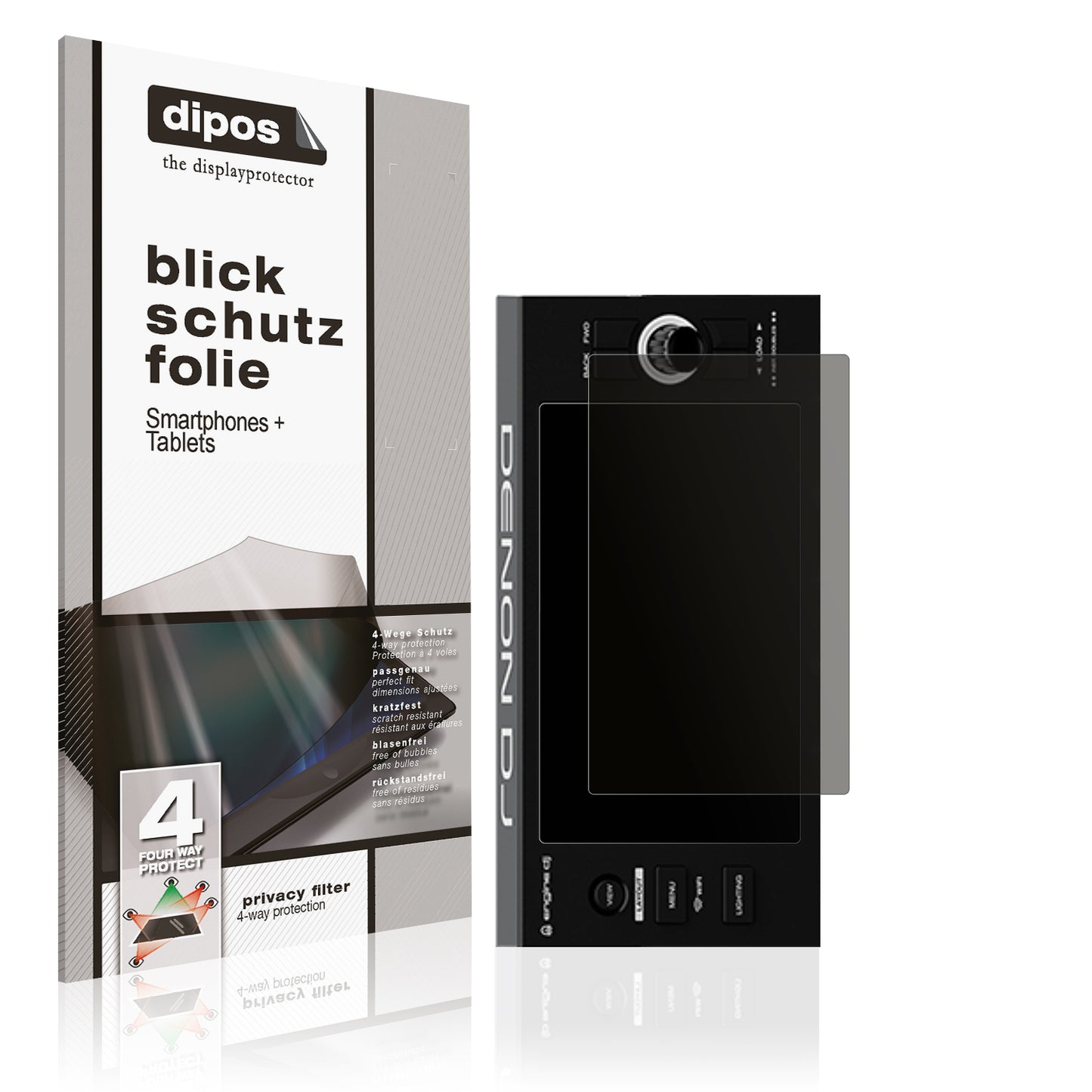 Blickschutzfolie für Denon DJ SC LIVE 4 Jog matt Schutzfolie Privacy