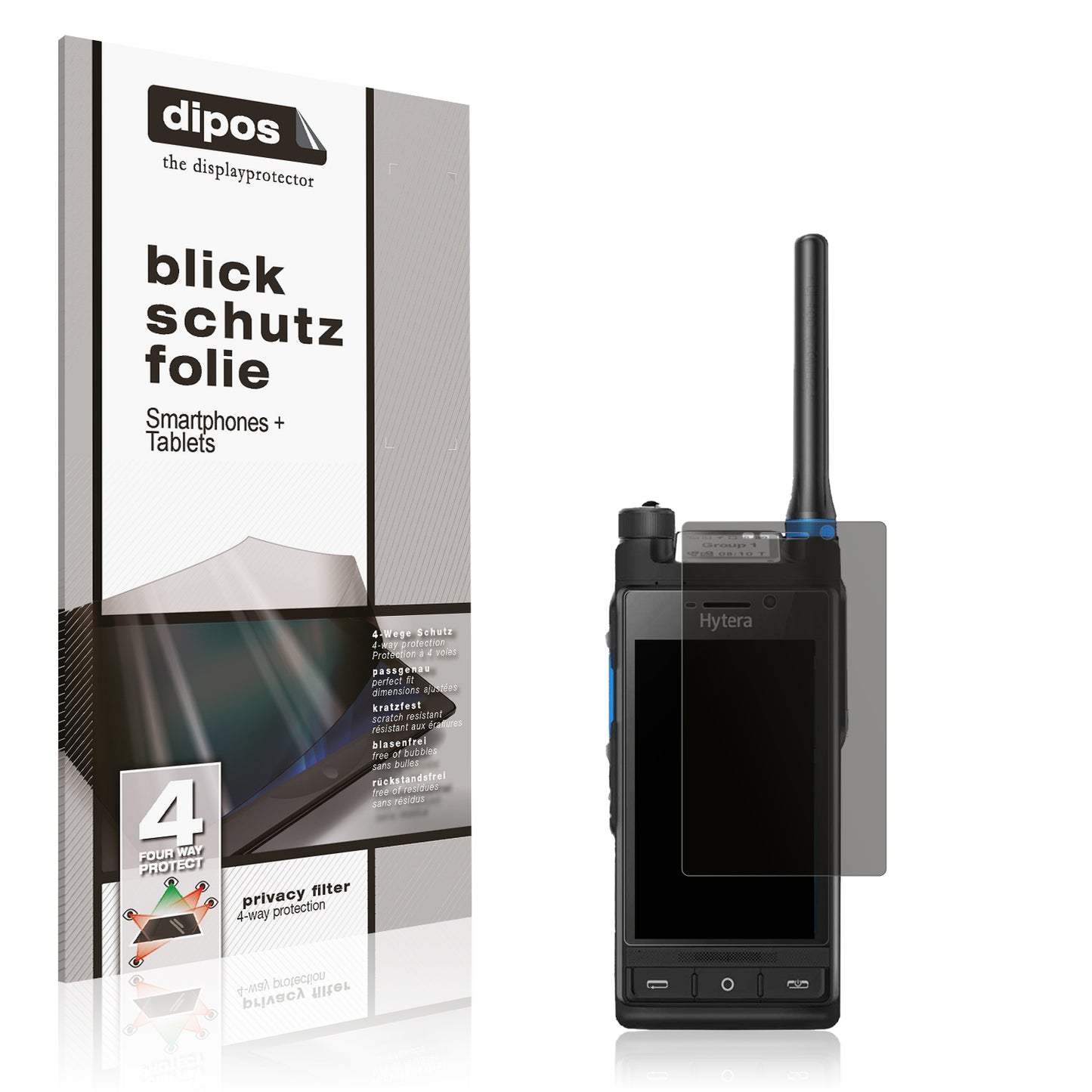 Blickschutzfolie für Hytera PTC760 matt Schutzfolie Privacy