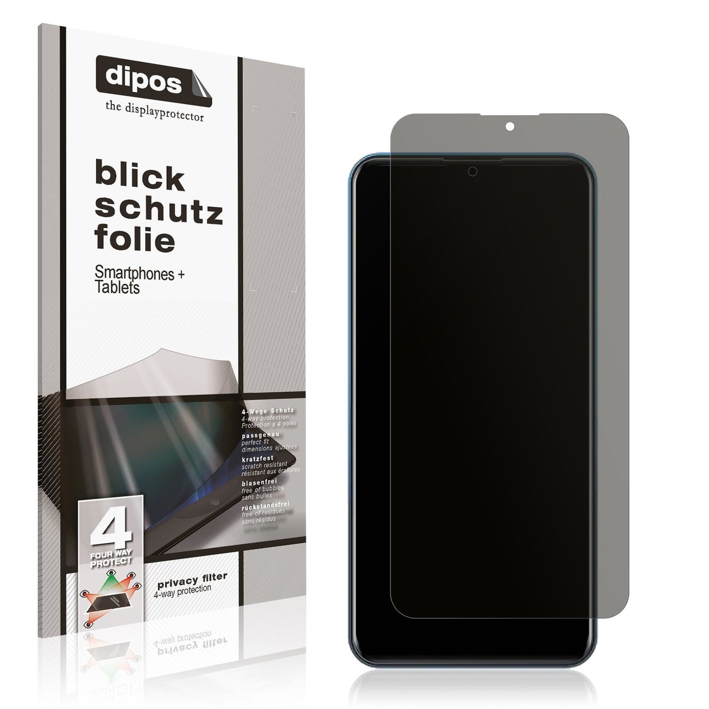 Blickschutzfolie für I Kall K470 Plus matt Schutzfolie Privacy