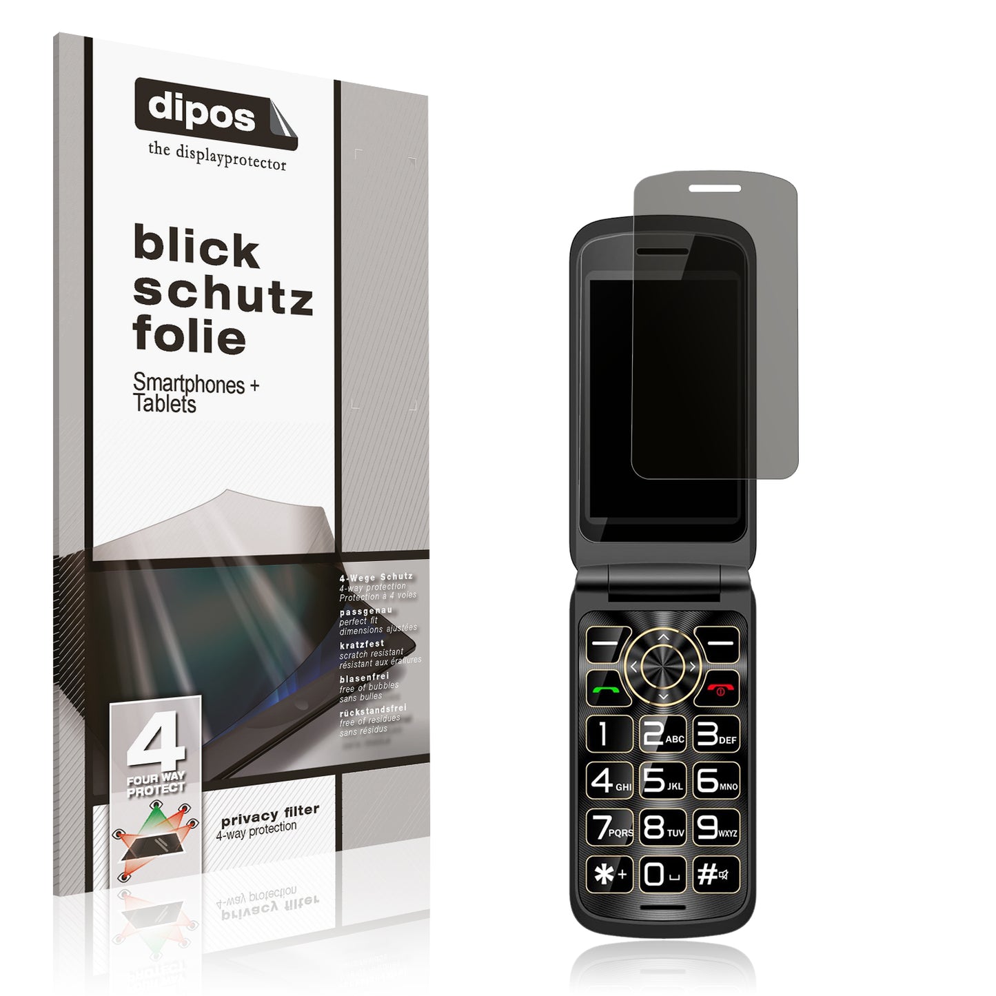 Blickschutzfolie für Guwet G739 matt Schutzfolie Privacy