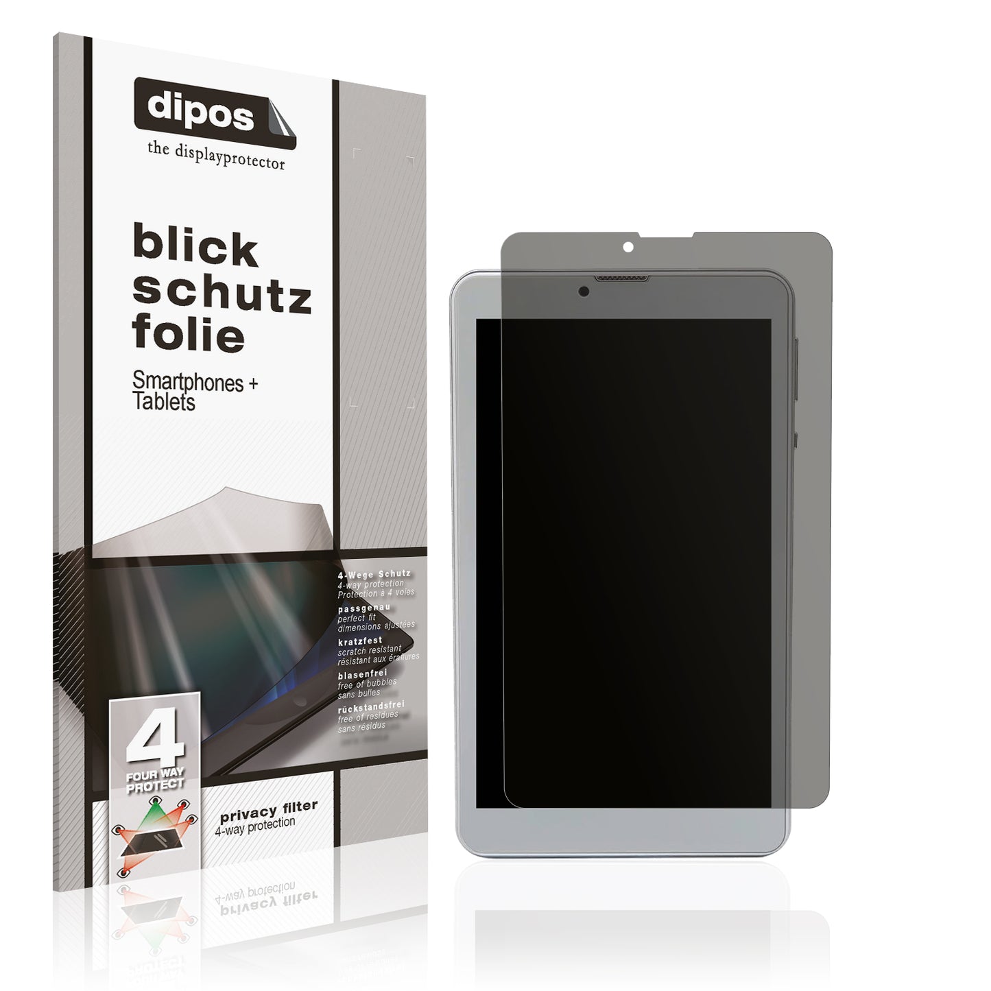 Blickschutzfolie für Garsent 7 Zoll Tablet matt Schutzfolie Privacy