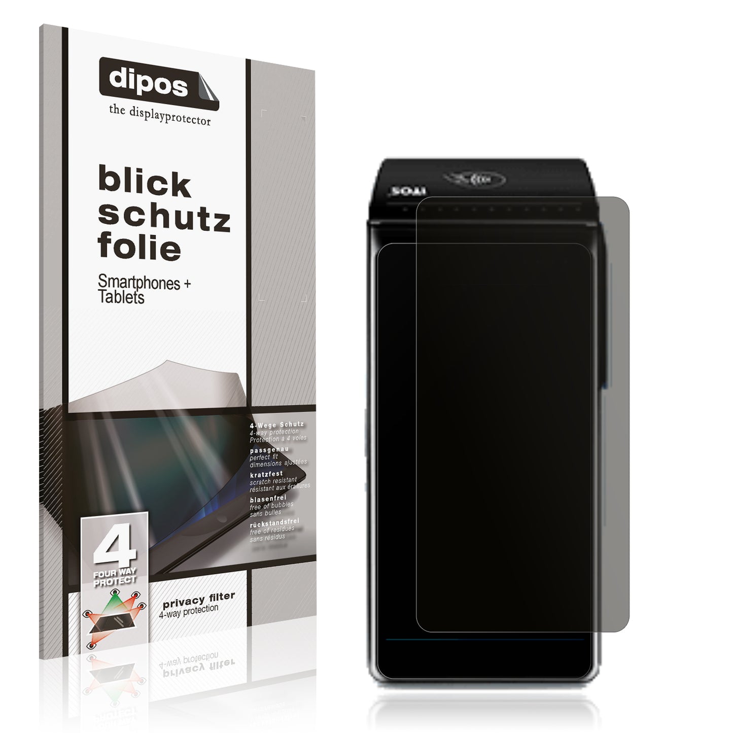 Blickschutzfolie für ITOS DM5 matt Schutzfolie Privacy